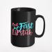 But First Lipstick with Lipsticks & Lips Makeup Artist or Lovers Cosmetologists & Beauticians Black 15oz Ceramic Mug