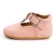 Baby Anti-Slip First Walking Shoes - Soft Sole Toddler Sneakers for 12-18 Months - Wide Pink PU Leather Prewalkers with Sock - Buy Online on GoSupps.com