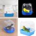 Small Blue Bird Bath Cage for Cockatiel, Budgerigar, Macaw, Finch, Parakeet, Conure, Canary - Shower Supplies for Pet Parrots - Buy Online on GoSupps.com