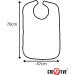 Cre9tive Waterproof Bib for Adults - Blue Eating Apron for Seniors | International Shipping Available - Buy Online on GoSupps.com