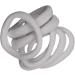 White Jersey Endless Snag Free Hair Bobbles Hair Elastics Hair Bands for Women Girls by Glitz4Girlz - Buy Online on GoSupps.com