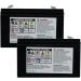 PowerStar 2 Pack 6V 10AH SLA Battery RBC52 for Tripplite | 2 Year Warranty | International Shipping Available - Buy Online on GoSupps.com