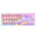 Fake Nails with White Tips Adhesive Trendy False Nails with White French Tips | Beauty Products for Home Wedding Dating Gathering Traveling Haoying 05