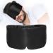 ATREEEBAG silk sleep mask for women and men 100% skin -friendly silk eye mask large night mask with adjustable Velcro tape at home and when traveling 1 piece (deep black)