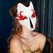 Alipis Fox Mask - White Blank Hand-Painted Japanese Style DIY Crafting Mask for Halloween Masquerade & Cosplay - Buy Online on GoSupps.com