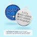 Personalized Ibera Gifts for Medium to Large Cats - Round Shape Cat Collar with Engraved Name & Address | Blue Glitter Design - Buy Online on GoSupps.com