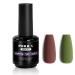 NXJ INFILILA Matte Top Coat 15ml Soak Off Nail Lamp Polish Matte Finish & Long Lasting No Wipe Matte Gel Top Coat for Home DIY Nail Art Design Salon