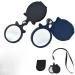 Portable 2pcs 10X Mini Small Pocket Folding Magnifier with Rotating Protective Holster for Reading Newspapers/Books/Magazines Science Hobbies Full of Stars