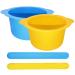 Silicone wax-pot-liner 2PCs wax melt silicone lining with 2 spatulas without a pen reusable silicone wax melting bowl replacement for hair removal silicone wax-pot-liner