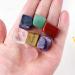 7pc Natural Crystal Seven Tumble Stone Reiki Crystal Cube Gemstone Amethyst Crystal Crafts Home Decoration Stone Mineral Specimen