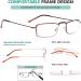 Eyekepper 5-Pack Half-Eye Reading Glasses - Stylish Gold Stainless Steel Frames (+1.75) - International Shipping Available - Buy Online on GoSupps.com