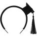 Amosfun Mini Doctoral Cap Hairband Graduation Party Stereoscopic Headdress Hair Clip Graduation Decoration