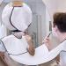 Accessotech Beard Shaving Bib Facial Hair Apron Shave Cape Stubble Catcher Trimming Cutting Care Sticks to Mirror (White) - Buy Online on GoSupps.com