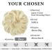 SARLA 2PCS Messy Hair Bun Hair Piece Small Scrunchies Synthetic Bun Hairpieces (Beach Blonde) - Updo Hair Extensions for Women and Girls - Buy Online on GoSupps.com