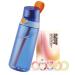 air up Bouteille d'eau Click Dolphin Blue - Kit de d marrage original (621 ml) avec dosettes en 5 saveurs - Bouteille avec ar me sans sucre - Passe au lave-vaisselle - Sans BPA
