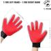 Marchul Pet Grooming Glove - Deshedding Massage Mitt for Cats, Dogs, Horses - Long/Short Hair Remover - 1 Pair (Red) - Buy Online on GoSupps.com