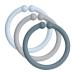 BIBS Loops 12-Pack BPA Free Made in Denmark OneSize (0-36 Months) Cloud/Baby Blue/Petrol