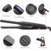 Mini Hair Straightener 2 in 1 | LCD Display 100-220 C | Perfect for All Hair Types & Beards | Travel-Friendly Black Hair Straightener - Buy Online on GoSupps.com