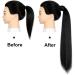 Traziewell Pony Tail Hair Piece Straight Hair Extension Long Straight Ponytail Extensions Wrap Around Pony Tail High Temperature Synthetic Hairpieces for Women Ladies 0606 FH000606 L - Buy Online on GoSupps.com