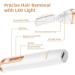 Rechargeable Facial Hair Remover & Eyebrow Trimmer for Women - Electric Shaver Razor for Peach Fuzz, Chin, Cheek, Upper Lip - White - Buy Online on GoSupps.com