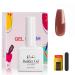 Rechoo builder gel for nails 15ml brick red nail extension set with 50pcs nail forms 5 in 1 nail extension gel for nails extend french nail art nail design e-red