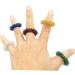 Kombiuda 6-Pack Finger Massage Rings | Acupressure Therapy Toy | Children's Finger Massager & Roller | Portable 2.8cm Finger Stimulator - Buy Online on GoSupps.com