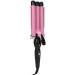 3 Barrel Curling Iron Wand Adjustable Hair Crimpers Hair Styling Tool Hair Curler Waver Crimper for Home and Salon 110V 240V (Pink 22mm) US Plug Pink 22mm - Buy Online on GoSupps.com