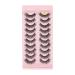 UAMOU Lashes Volume Fluffy Dense Russian Curling Fake Eyelashes Mink Eyes Extension Russian Strip Lashes handmade Cheerfully (Color : 10pairs 7D-01 Size : 5 Boxes)
