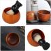 Minkissy Wooden Shaving Soap Shell - Portable Travel Mug for Men | Facial Cleansing & Razor Foam Container - Buy Online on GoSupps.com