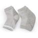 Kuou 3 Pairs Gel Heel Socks - Moisturizing Day Night Care for Dry Cracked Skin (Gray Blue Pink) - Buy Online on GoSupps.com