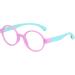 Children's Blue Light Filter Glasses - UV Block TR90 Round Frame for Girls + Anti-Slide Tape & Pink Glasses Case - Buy Online on GoSupps.com
