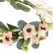 Boho Bridal Flower Crown | Eucalyptus Headband & Greenery Wreath for Weddings | Rose Flower Garland Headpiece - One Size - Buy Online on GoSupps.com