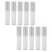 Veemoon Lot de 10 Tubes Gloss L vres Ronds 5 Ml Rechargeables Transparents pour Maquillage DIY Cosm tiques Portables