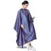 Hairdressing Hair Cut Cutting Cape Cloth Waterproof Salon Barbers Gown with Stretch Out Hand Design (Purple)