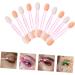 MUSISALY 100pcs Eye Shadow Stick Double Ended Makeup Brush Sponges Makeup Comestic Mini Para Emulsion Pink 6.20X0.50X0.50CM Pink - Buy Online on GoSupps.com