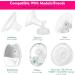 Durceler 16mm Silicone Flange Inserts Compatible with for Spectra S1 S2 Medeal Freestyle Pump in Style Harmony Swing S9 S10 S12 Pro Hands-Free Wearable Breast Pump Reduce 24-25mm Tunnel to 16mm - Buy Online on GoSupps.com