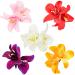 ANRONCH 5 Colors Artificial Flower Hair Clip  Bohemian Flower Hairpin Hawaiian Hibiscus Plumeria Hairpin for Seaside Holiday  Bridal Hair Accessories Bobby Pins Headwear for Woman Girl Lady Kids 5pcs