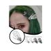 Korean Gothic Skeleton Hands Hair Clips - Punk Rock Devil Claw Barrettes Set (Black/White) - Buy Online on GoSupps.com