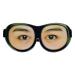Beaupretty Funny Eye Mask Eyeshade 3D Sleep Mask Sleeping Mask Blindfolds with Funny Eyes Glasses Eye Covers for Plane Travel Nap Night Sleeping