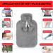 Large 2L Fluffy Hot Water Bottle - Durable Natural Rubber Bottle for Adults & Children | Perfect Gift - Buy Online on GoSupps.com
