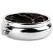 Black Gold Marble Round Pill Box | 3 Compartment Portable Organizer for Travel - Buy Online on GoSupps.com