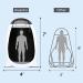 Alvantor Shower Tent Outdoor Camping Changing Room | Portable Privacy Pop Up Shelter 4x4x7' | Teflon Coating Fabric | Patent - Buy Online on GoSupps.com