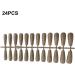 lmoikesz 24 Pieces False Nails Full Cover Extra Long Coffin Style Fingernail Patch Nail Tips DIY Supplies Manicure Decoration champagne - Buy Online on GoSupps.com
