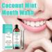 Oralhoe Coconut Mint Mouthwash | Natural Teeth Whitening & Pulling Oil | 5PCs with Tongue Scraper | International Shipping - Buy Online on GoSupps.com