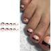 FEIlei False Toenails French Style Artificial Short Toenails Full Cover Toe Nails Gifts - Buy Online on GoSupps.com
