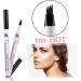 Angoily 2pcs Eyebrow Pen Women Eyebrow Pencil Liquid Eyebrow Pen Water Proof Eyebrow Powder Miss 1 count (Pack of 1) As Shownx2pcs - Buy Online on GoSupps.com