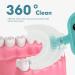 2Pcs U Shape Silicone Toothbrush Cleaner for Babies & Toddlers - Teething Handle, Soft Biting Ring - Assorted Colors - 9.5X5X1.5CM - Buy Online on GoSupps.com