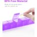 2 Pack XL Weekly Pill Organizer - BUG HULL Oversized Daily Medicine Case for Vitamins & Supplements (White+Purple) - Buy Online on GoSupps.com