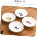MAGICLULU 8 Pcs Hand-painted Saucer Ceramic Sauce Plate Butter Ketchup Dish Dipping Dishes Ceramic Condiment Dishes Vinegar Bowls Sauce Seasoning Plate White Simple Soy Sauce Rack Ceramics 9.5X9.5X2.5CMx4pcs Whitex4pcs - Buy Online on GoSupps.com