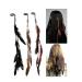 Buy ICYANG Women Feather Hair Clips - Handmade Boho Hippie Hair Extensions & Accessories - Set of 3 for Stylish DIY Hairpins - Buy Online on GoSupps.com